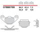 PASTIGLIE FRENO BREMBO  POSTERIORE ANTERIORE 07BB0708
