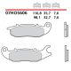 PASTIGLIE FRENO BREMBO 07HO5606 ANTERIORI
