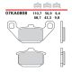 PASTIGLIE FRENO BREMBO 07KA0808