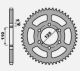 CORONA TRASMISSIONE PBR 1514 41 DENTI APRILIA CAGIVA GILERA