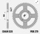 CORONA TRASMISSIONE PBR 279 45 DENTI NERA KTM HONDA