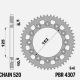 CORONA TRASMISSIONE PBR 4307 52 DENTI ERGAL HONDA 520